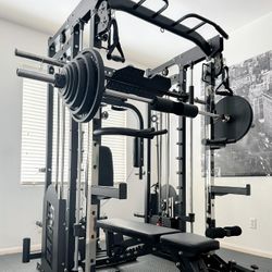 Brand New - LLERO M5 Smith Machine - Bench & Weights Included - Free Delivery &  Assembly