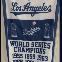 LA Dodgers 8 Time World Series Chanpions 3x5 Ft Flag