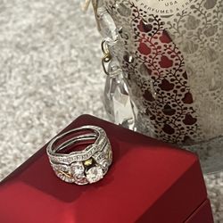 Engagement ring set Hers