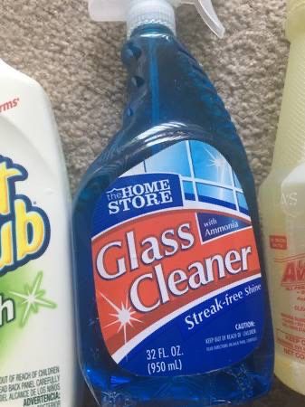 New! Glass Cleaner Spray Bottle - Streak Free