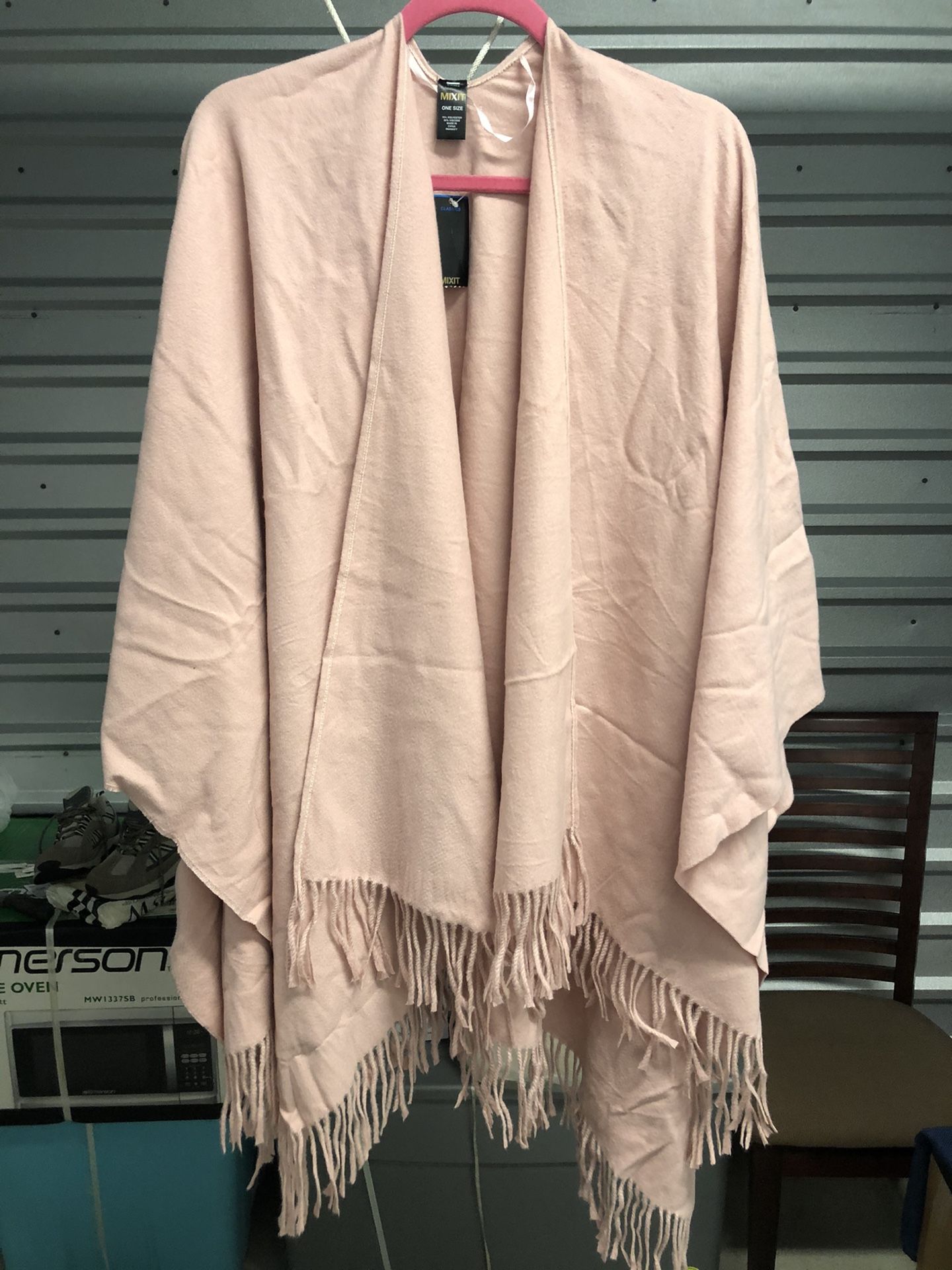 Pink poncho