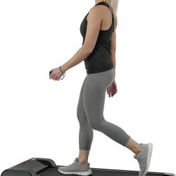 Sunny Health & Fitness Slim Under Desk Walking Running Treadpad with Remote Control, Improved Safety