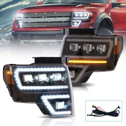 New LED Headlights For Ford F150 2009-2014 Headlamps Assembly