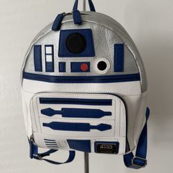 Loungefly Star Wars R2-D2  Backpack - Blue, White, and Black