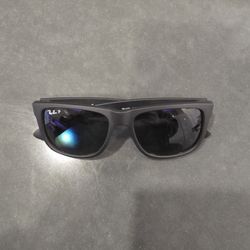 Ray-Ban Justin Polarized Sunglasses - Black - Dark Blue Lens