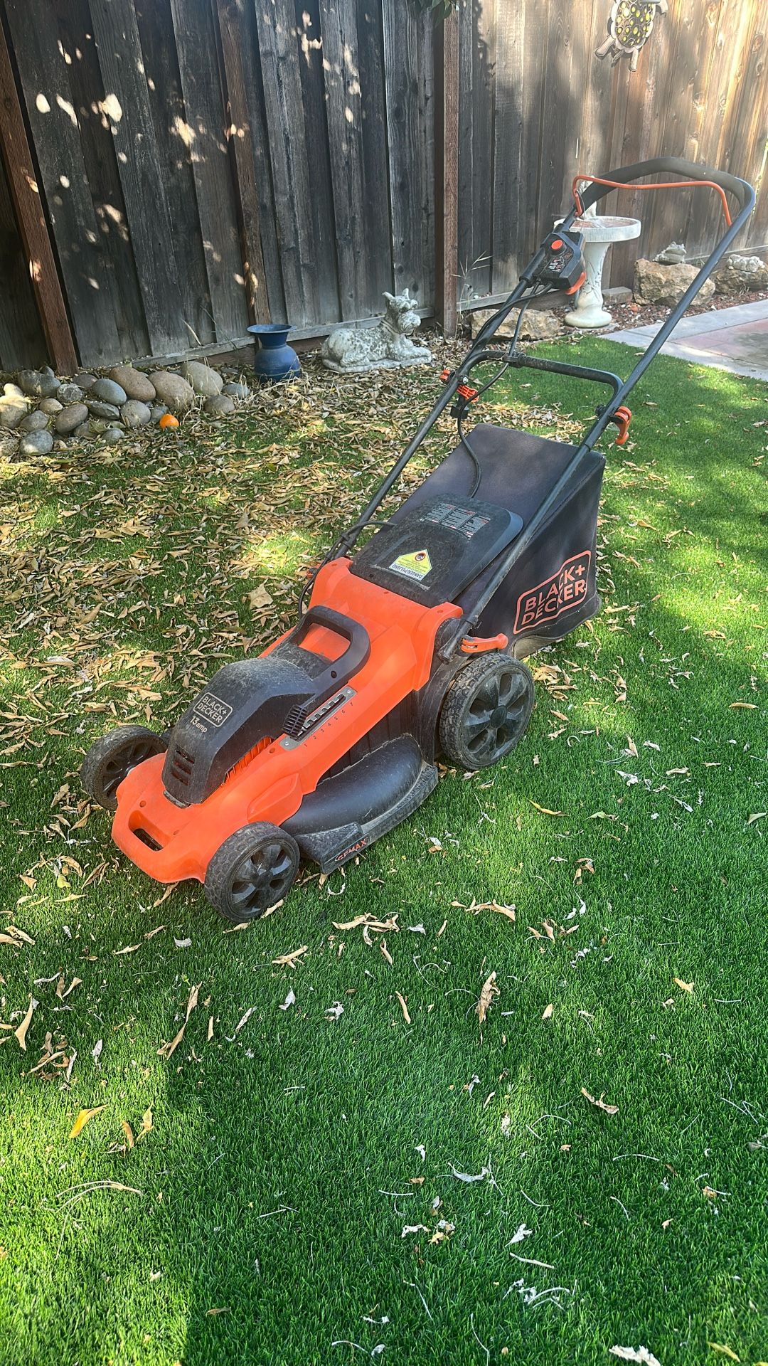 Used “Not Working” Corded Electric Black & Decker Lawn Mower