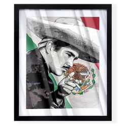Custom Art piece of legendary mexican singer Vicente