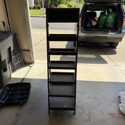 Folding Tiered Shelf Unit 
