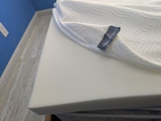 Tempur pedic mattress topper, full size,  2" thick, w/ cover