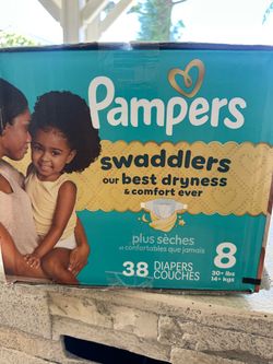 Pampers Swaddlers Size 8 Diapers 38 Count