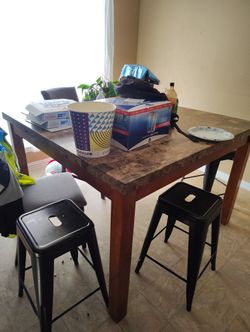 Marble Table heavy Duty No Chairs.