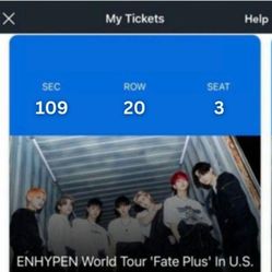 ENHYPEN TICKET 