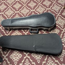  Two 3/4 Size Violin Cases