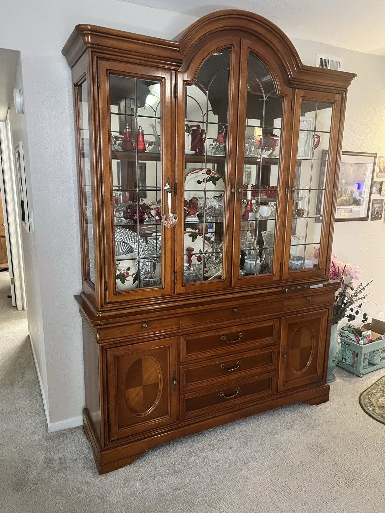 Oak China Hutch