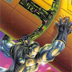 x1 1995 Marvel Overpower War Machine Strength Card