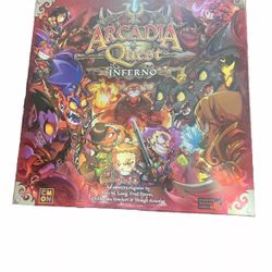 Arcadia Quest Inferno Board Game CMON NEW - 36 MINIATURES