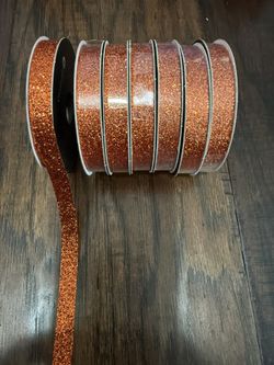 Orange Sparkle Ribbon