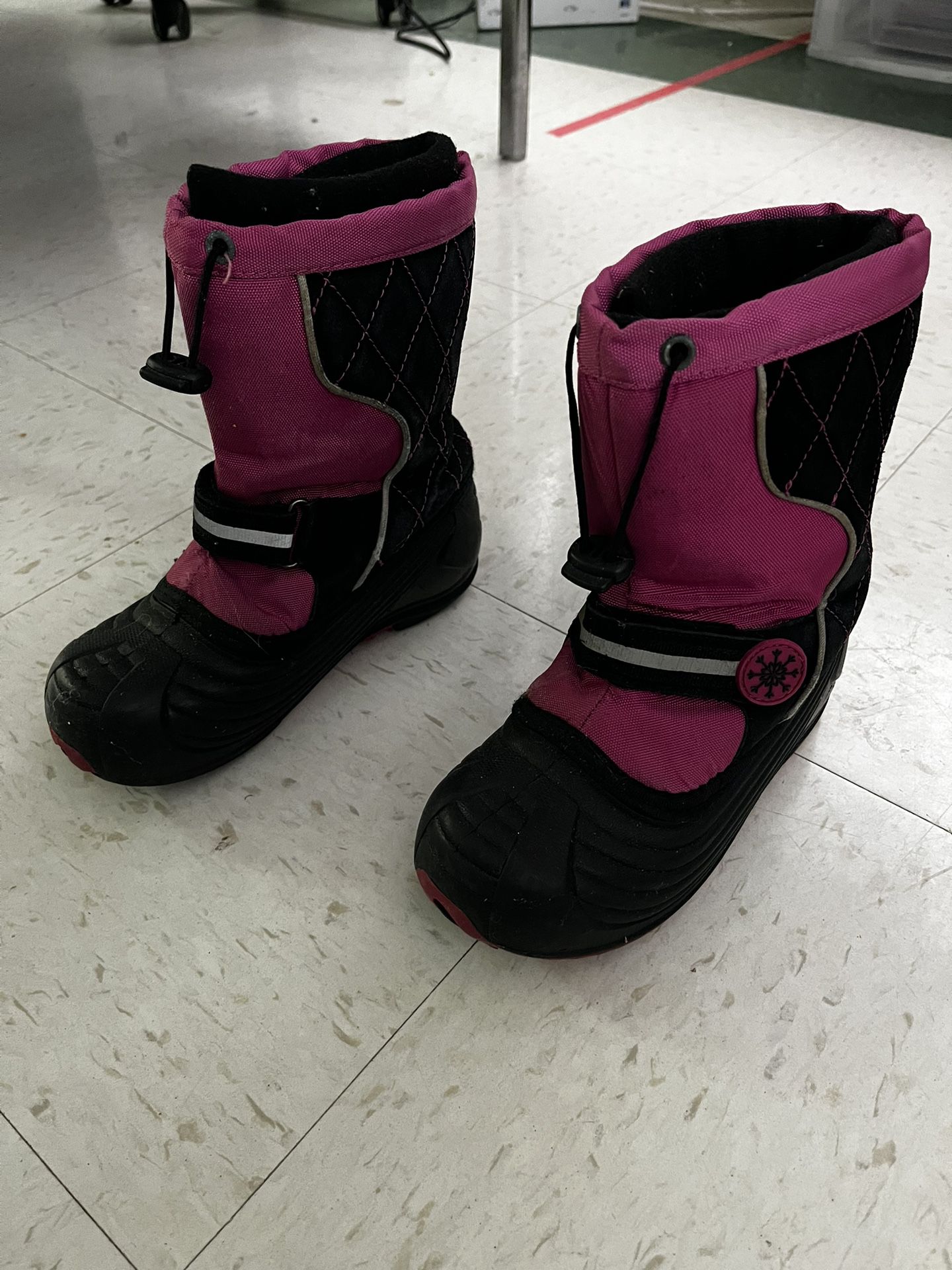 TOTES GIRLS TODDLER SNOW BOOTS SZ 1 