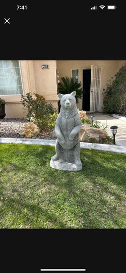 New Bear Made Out Of Cement 
