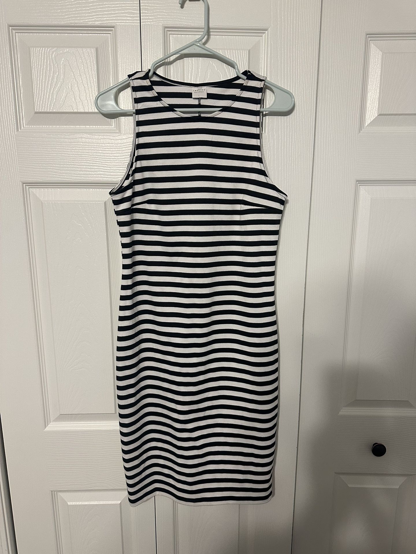 Black And White Striped Dress