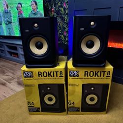 KRK G4 8” Studio Monitors