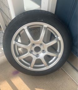 Spare Alloy Rim And Tire