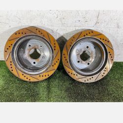 Drilled And Slotted Oem Rotors 14-23 Q50 