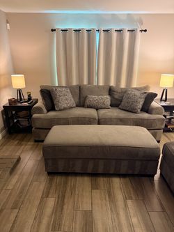 Sofa, Loveseat, and Ottoman