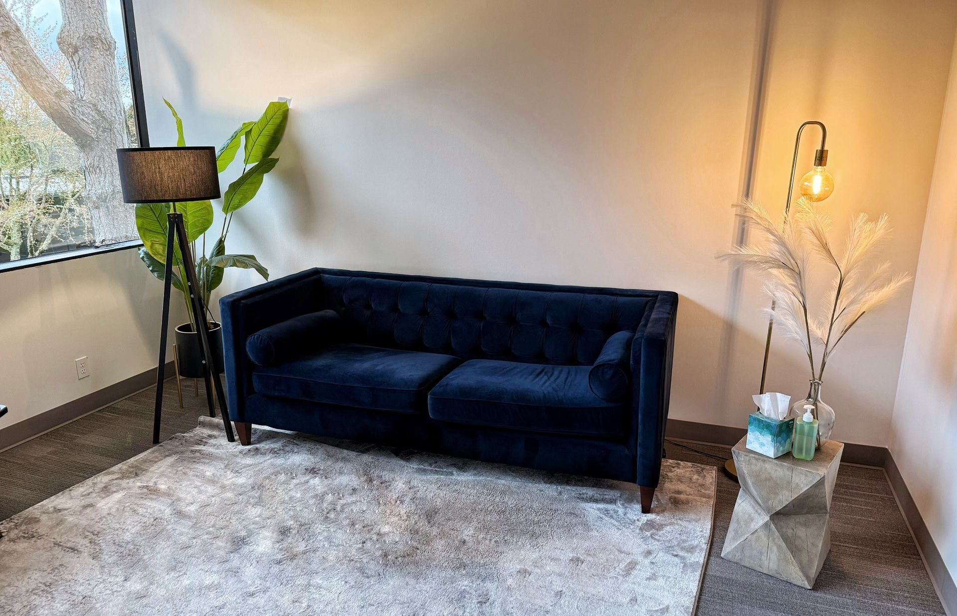 Mick 84" Velvet Tuxedo Arm Sofa with Reversible Cushions