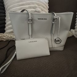 MK Large Handbag with matching wallet