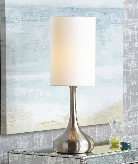 Set Of 2 Droplet Nickel Table lamps