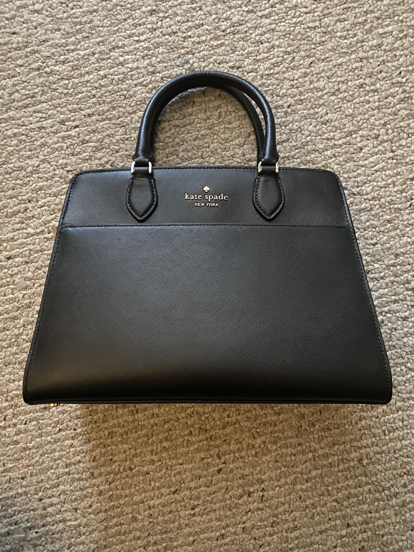 black kate spade madeline medium satchel handbag