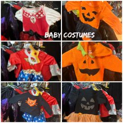 Lots of baby and toddlers costumes 