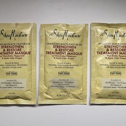 Shea Moisture treatment masque packets 3 for $1