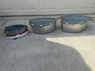 Boat Cooler Tins -three Sizes - See Description For Sizes