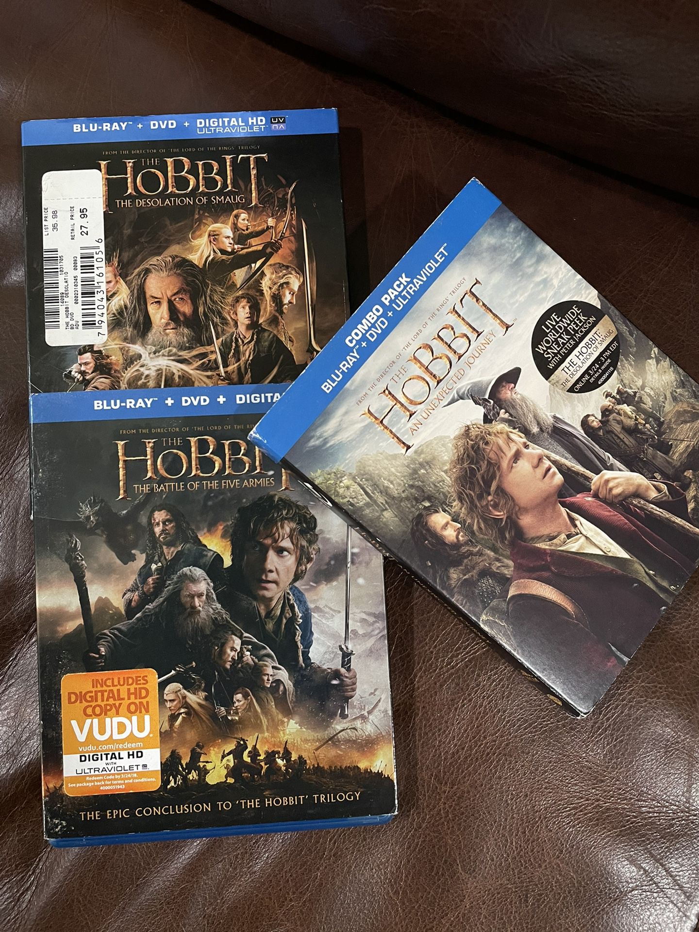 Hobbit Blue Ray + DVD
