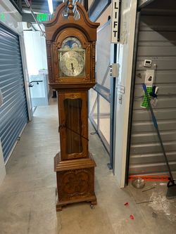 Vintage Wooden Grandfather Clock