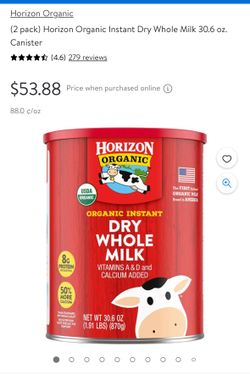 HORIZON WHOLE MILK POWDER