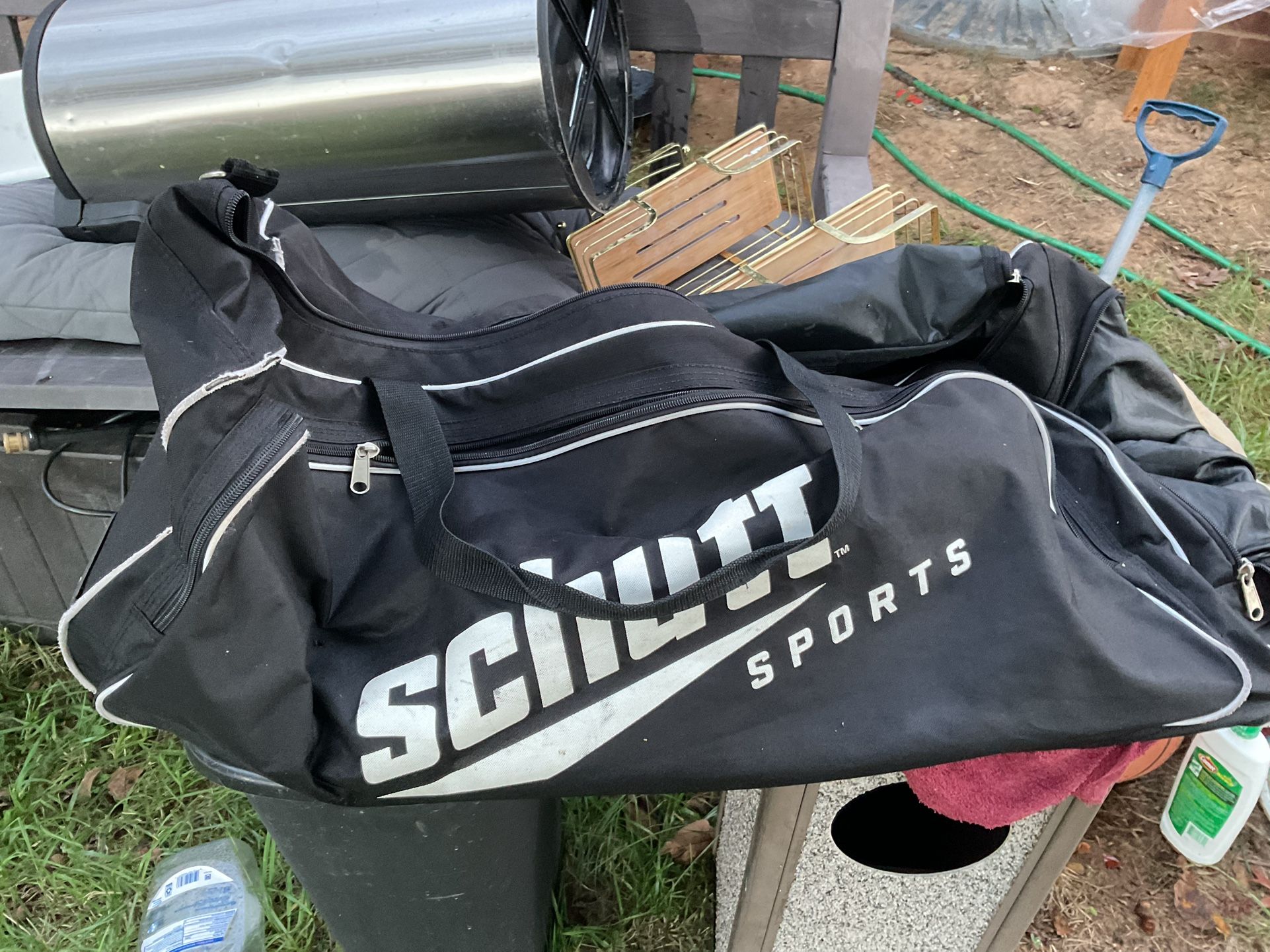 A Big , BlackTraveling Suitcase, (33” Long X 14” Wide X 18” Deep) Big Enough To Carry A Lot (NO SHIPPING)