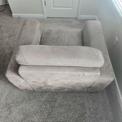 Natuzzi Suede Chair