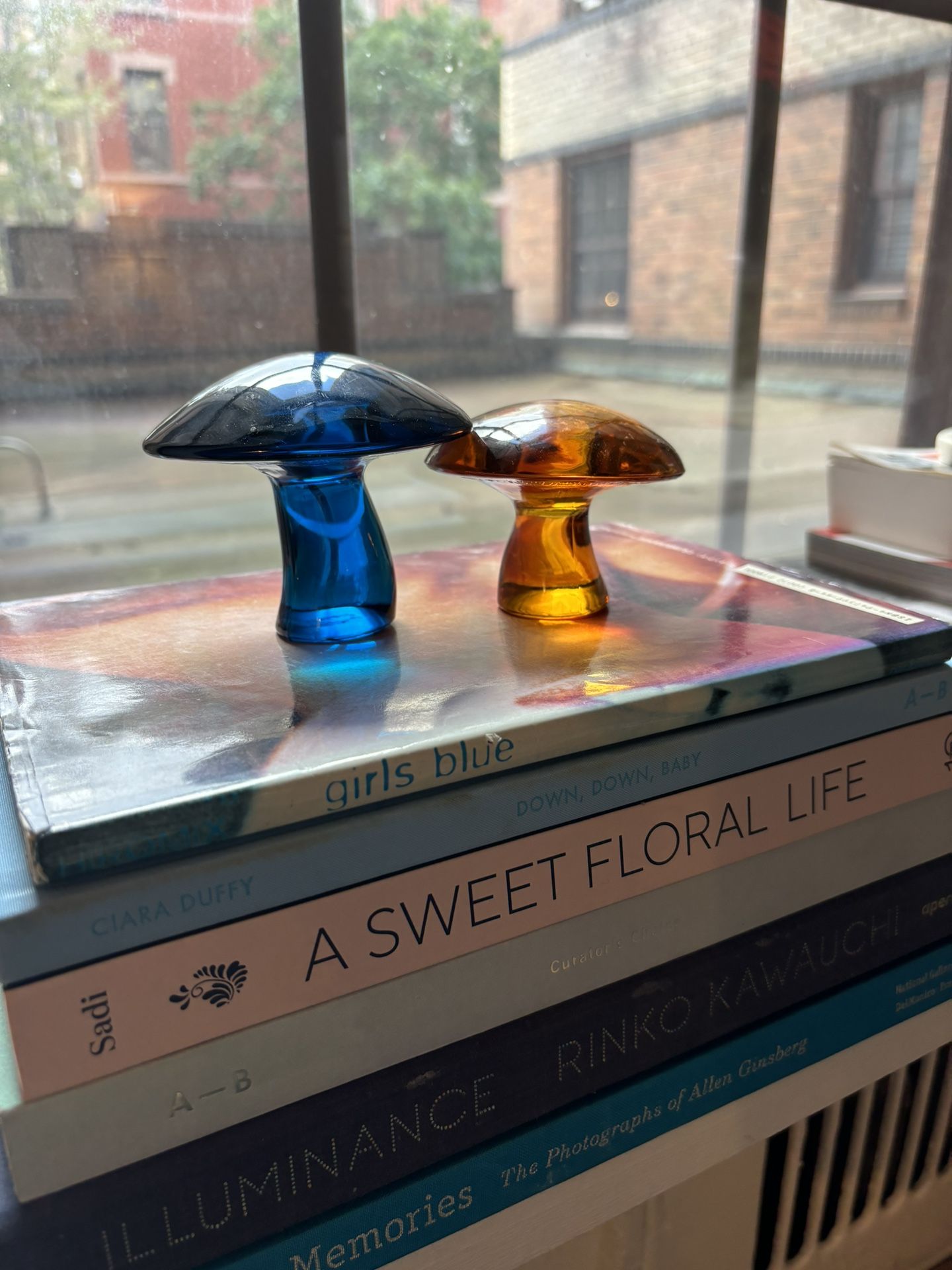 Vintage VIKING Glass Mushrooms