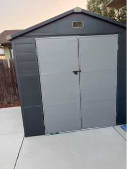 Outside shed
