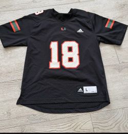 Lknew Kids Adidas Miami Hurricanes Jersey L