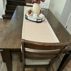 Dining Table 2 Chairs 2 Benches