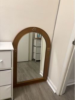Vintage wood mirror