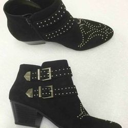 Inc Iliana Studded Western Ankle Booties