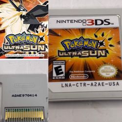  Pokemon Ultra Sun Authentic (Nintendo 3DS, 2017) Cartridge Only Tested