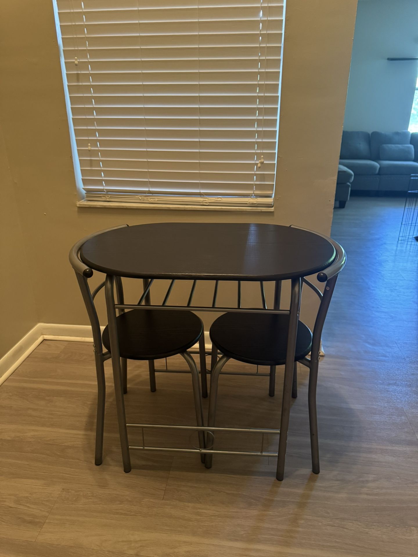 Modern 3-Piece Bistro Table Set – Space Saving Dining Set