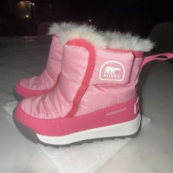 Kid SOREL Toddler Whitney II Plus Waterproof Snow Boots Pink