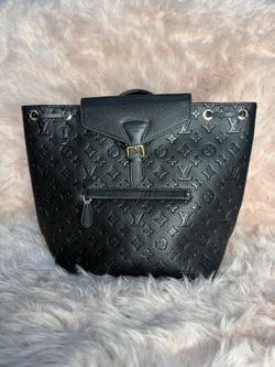 Louis Vuitton Black Monogram Embossed Backpack